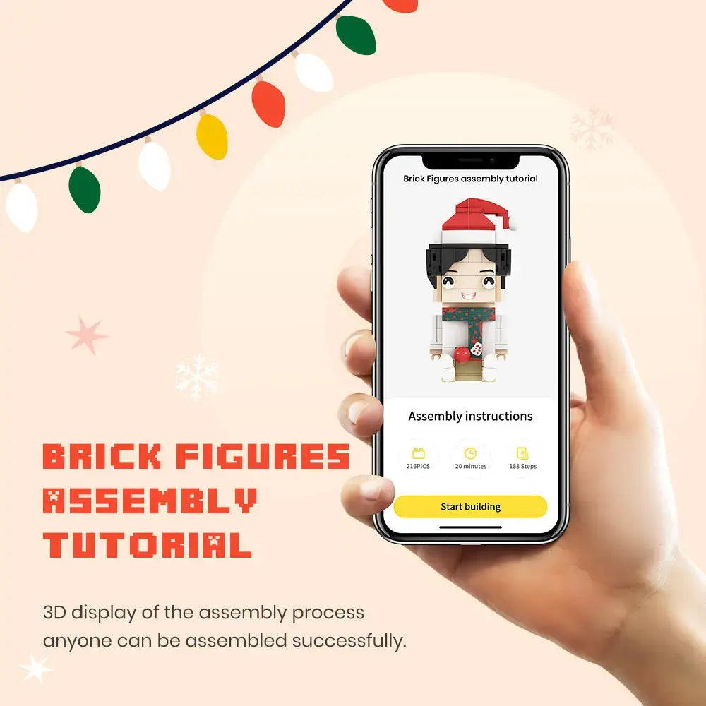 Tam Vücut Sevimli Brick Figür – Kedi Detaylı Dekoratif Hediye