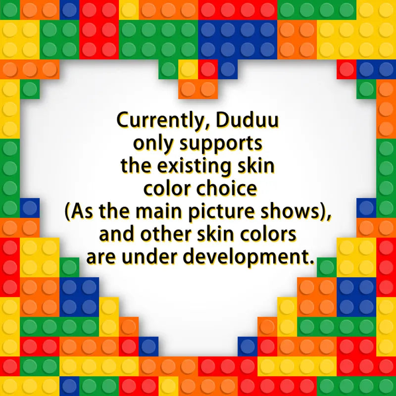 Duddu Brick Figür | Romantik Tasarımlı LEGO Tarzı Mini Karakter | Sevgililer Günü ve Anı Hediyesi