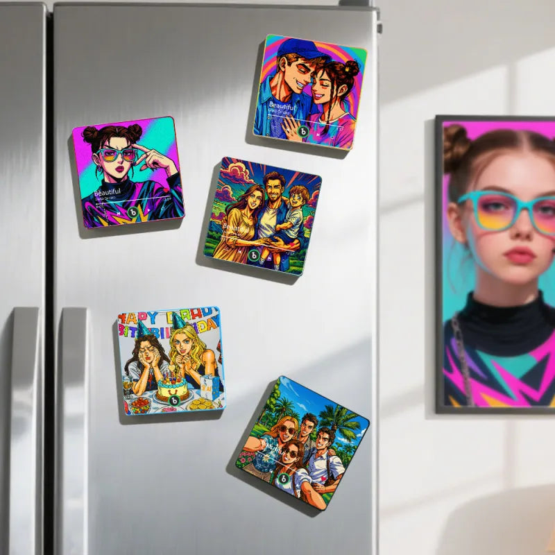Kişiye Özel Anime Tarzı Müzikli Magnet – Aşkınızı Müziğe Dönüştürün!
