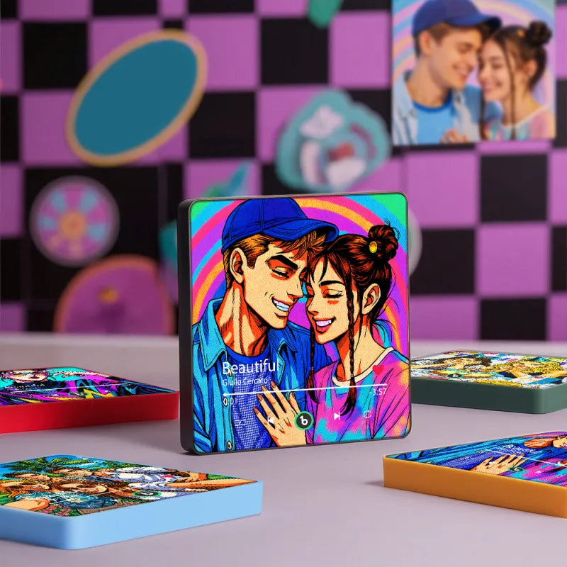 Kişiye Özel Anime Tarzı Müzikli Magnet – Aşkınızı Müziğe Dönüştürün!