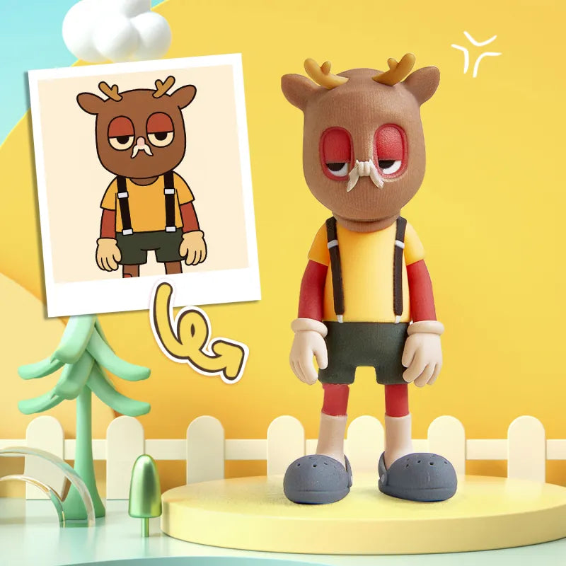 3D Mini Figür – Fotoğrafınızdan Kişiye Özel 2 Kişilik Tasarlanan Eşsiz Hediye