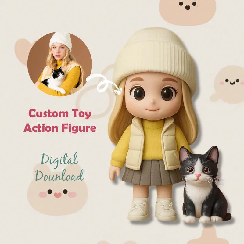3D Mini Figür – Fotoğrafınızdan Tasarlanan Kişiye Özel Sürpriz Figür