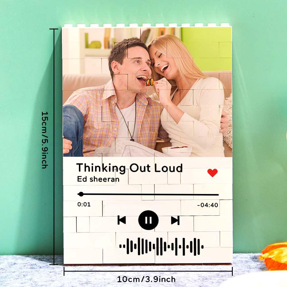 Kişiselleştirilmiş Müzik Kodlu Yapı Blok Fotoğraf – Lego Stili Özel Hatıra - OnlineBazaar