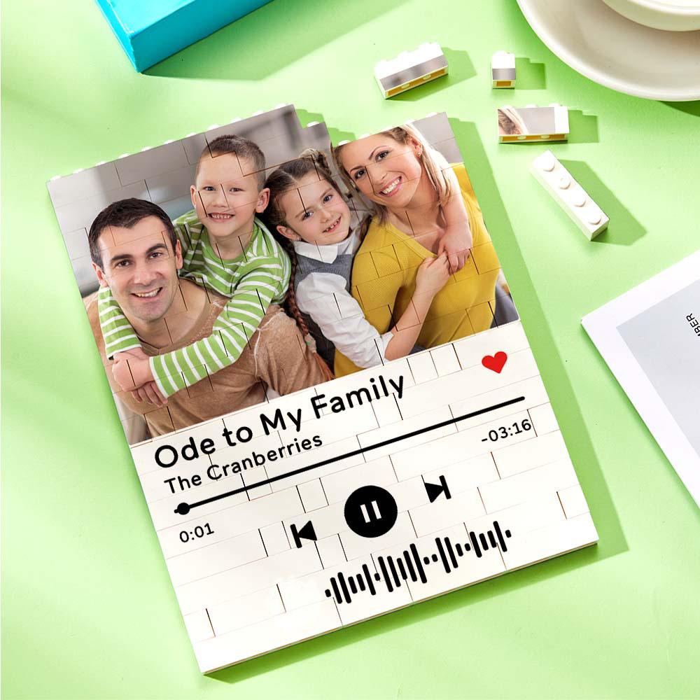 Kişiselleştirilmiş Müzik Kodlu Yapı Blok Fotoğraf – Lego Stili Özel Hatıra - OnlineBazaar