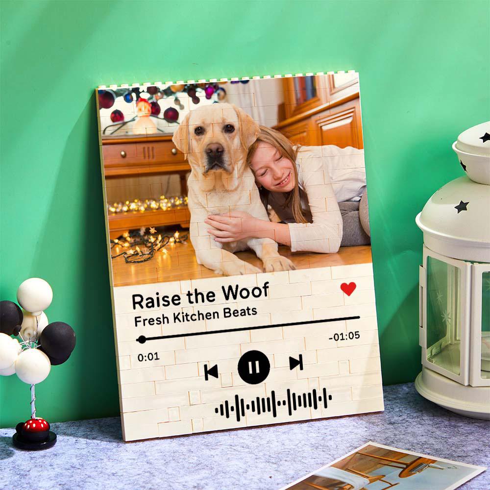 Kişiselleştirilmiş Müzik Kodlu Yapı Blok Fotoğraf – Lego Stili Özel Hatıra - OnlineBazaar