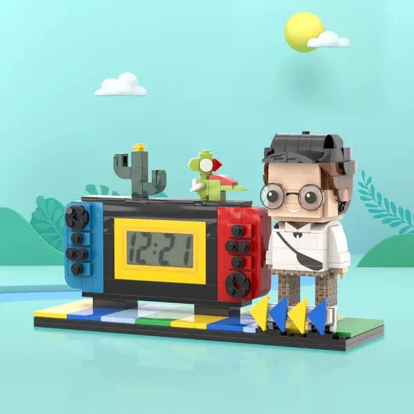 Kişiye Özel Oyun Konsolu Temalı Tuğla Figür Saat – Brick Style Saatli Dekor - OnlineBazaar