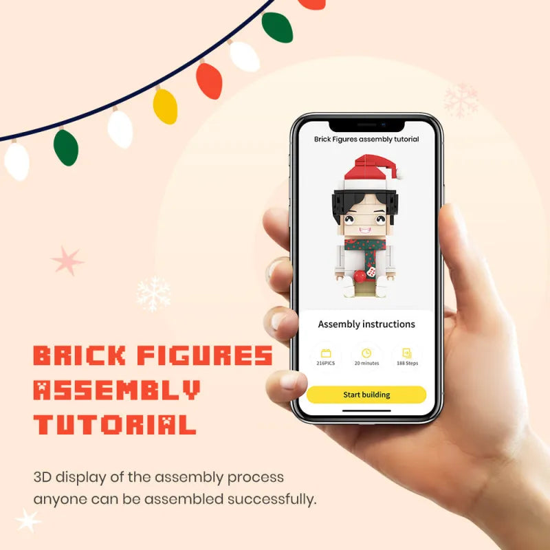 Duddu Brick Figür | Fotoğraftan Tasarlanan Özel LEGO Tarzı Figür | Doğum Günü & Anı Hediyesi