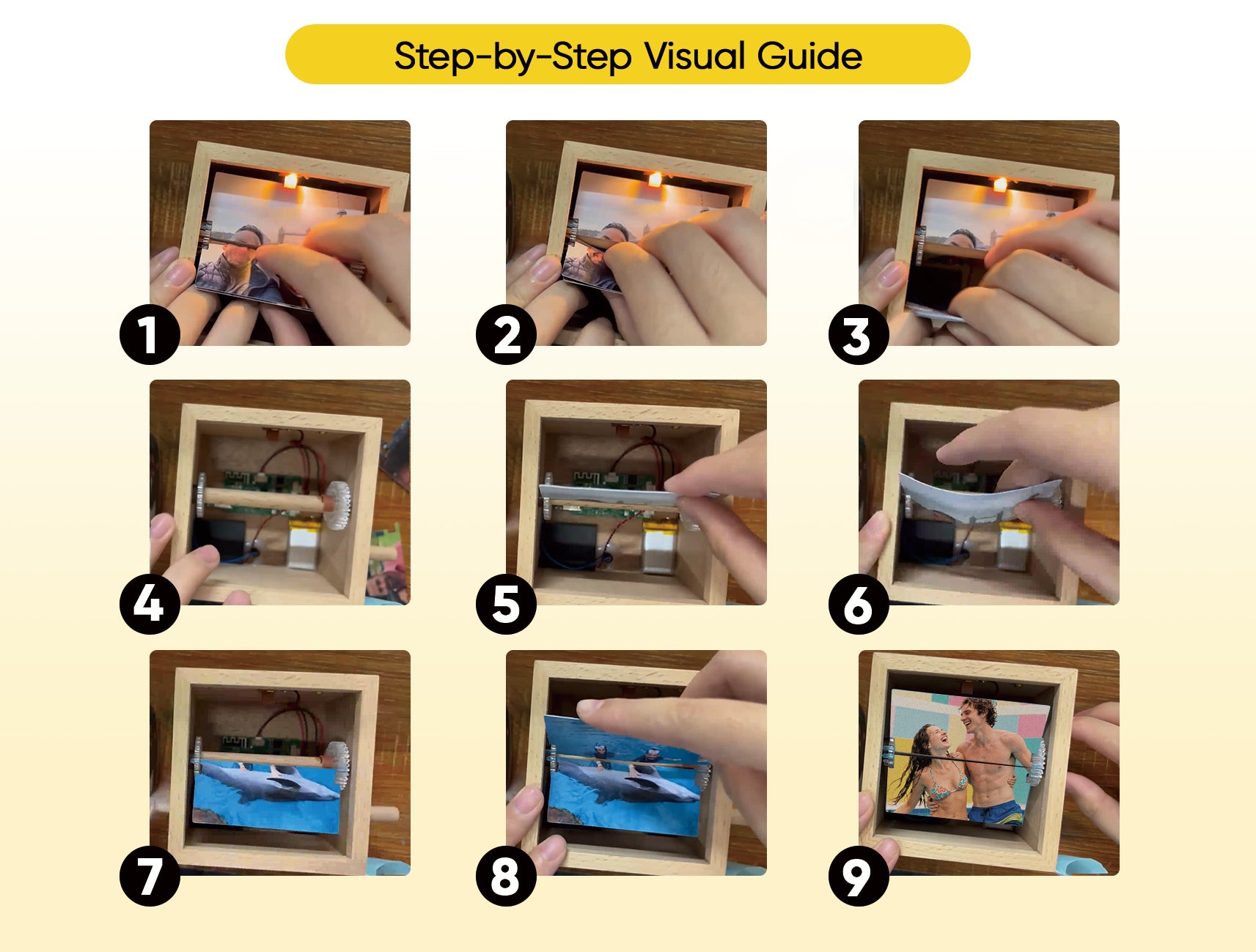 Kişiye Özel 16 Fotoğraflı Müzikli Flipbook – Özel Notlu Albüm Çerçevesi