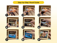 Kişiye Özel 16 Fotoğraflı Müzikli Flipbook – Özel Notlu Albüm Çerçevesi