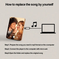 Kişiye Özel Müzik Çalan Fotoğraf Çerçevesi | Telefon Bağlantısı Olmadan Müzik Çalar | Ahşap Tasarım Hediye