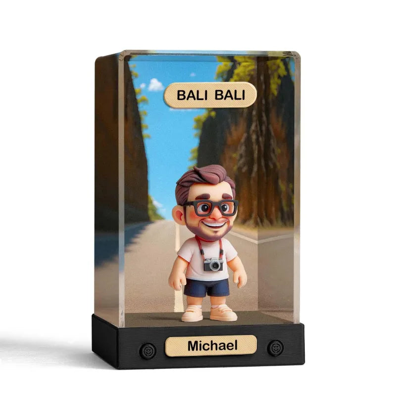Kişiye Özel 3D Mini Figür – Arka Plan Seçenekli Kutu | Yapay Zeka Önizlemeli