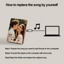 Kişiye Özel Müzik Çalan Fotoğraf Çerçevesi | Telefon Bağlantısı Olmadan Müzik Çalar | Ahşap Tasarım Hediye