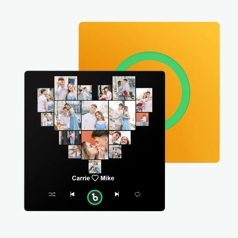 FridgeBeats Kalpli Çoklu Resim Tasarımı - Kişiye Özel Müzikli Magnet