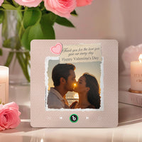 FridgeBeats Çerçevesiz - Kalpli Özel Notlu Müzikli Magnet