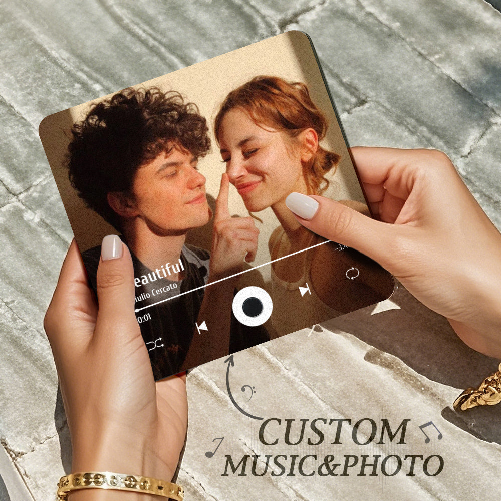 Kişiye Özel Müzikli Fotoğraf Magnet – Klasik Tasarım