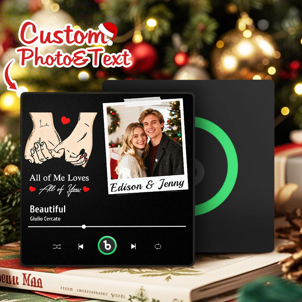 Fridgebeats Framed 4.0 Personalized Photo Magnet: You Are Mine With All Your Love! 