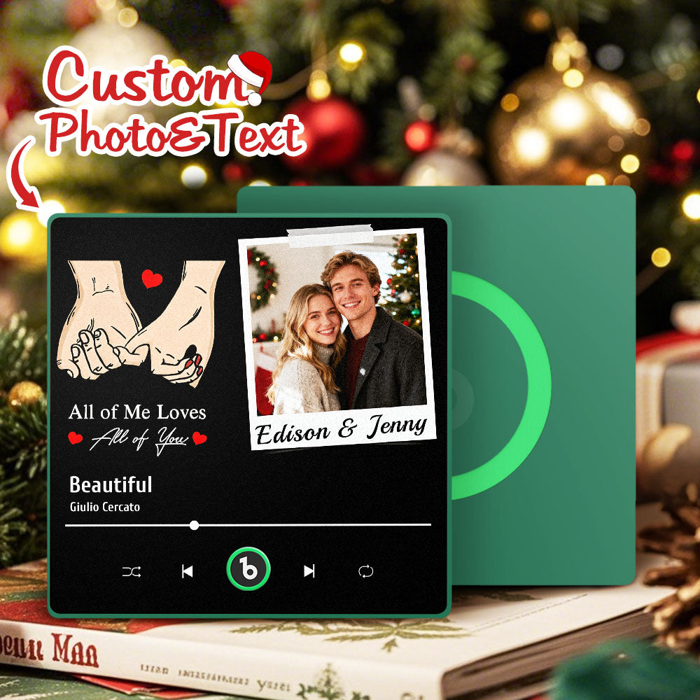 Fridgebeats Framed 4.0 Personalized Photo Magnet: You Are Mine With All Your Love! 