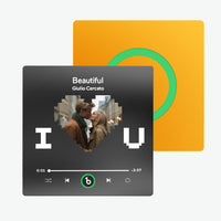 FridgeBeats Seni Seviyorum Kalpli Tasarım - Kişiye Özel Müzikli Magnet