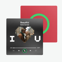 FridgeBeats Seni Seviyorum Kalpli Tasarım - Kişiye Özel Müzikli Magnet