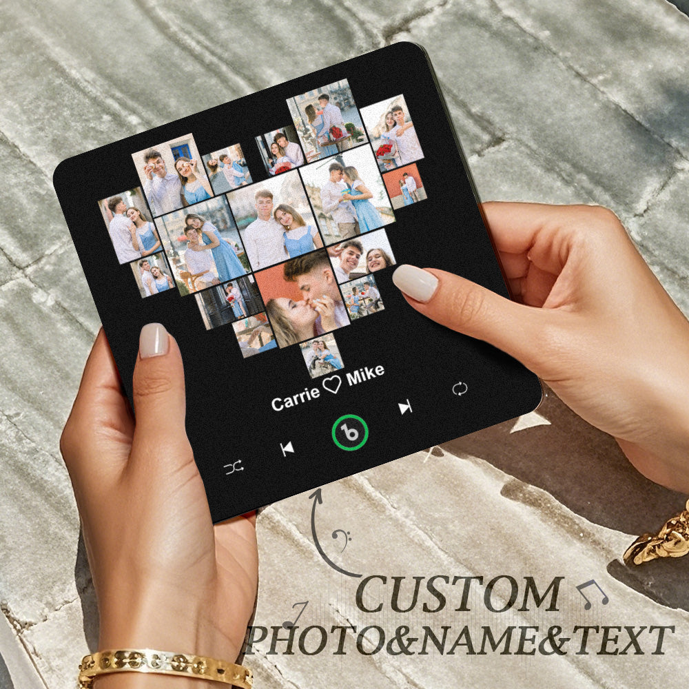 FridgeBeats Kalpli Çoklu Resim Tasarımı - Kişiye Özel Müzikli Magnet