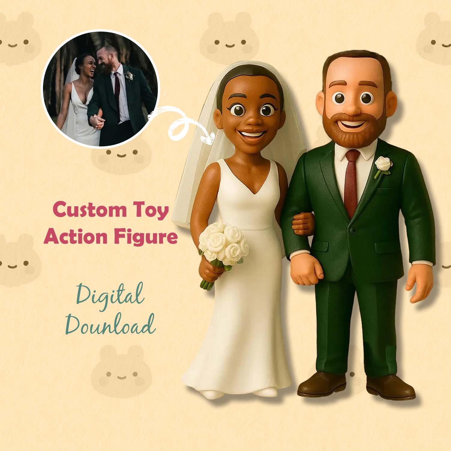 Kişiye Özel 2 Kişilik 3D Mini Figür – Fotoğrafınızdan Tasarlanan Eşsiz Hediye
