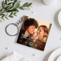 Kişiye Özel Fotoğraflı Müzikli Anahtarlık | USB’den Değiştirilebilir Şarkı | Mini Müzik Kutusu Hediyesi