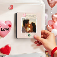 FridgeBeats Çerçevesiz - Kalpli Özel Notlu Müzikli Magnet