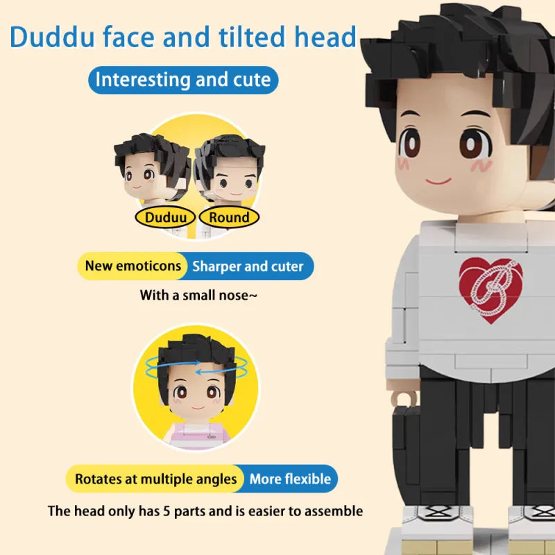 Duddu Tarzı Brick Figür – Sevgililer Günü & Özel Günler İçin Hediye
