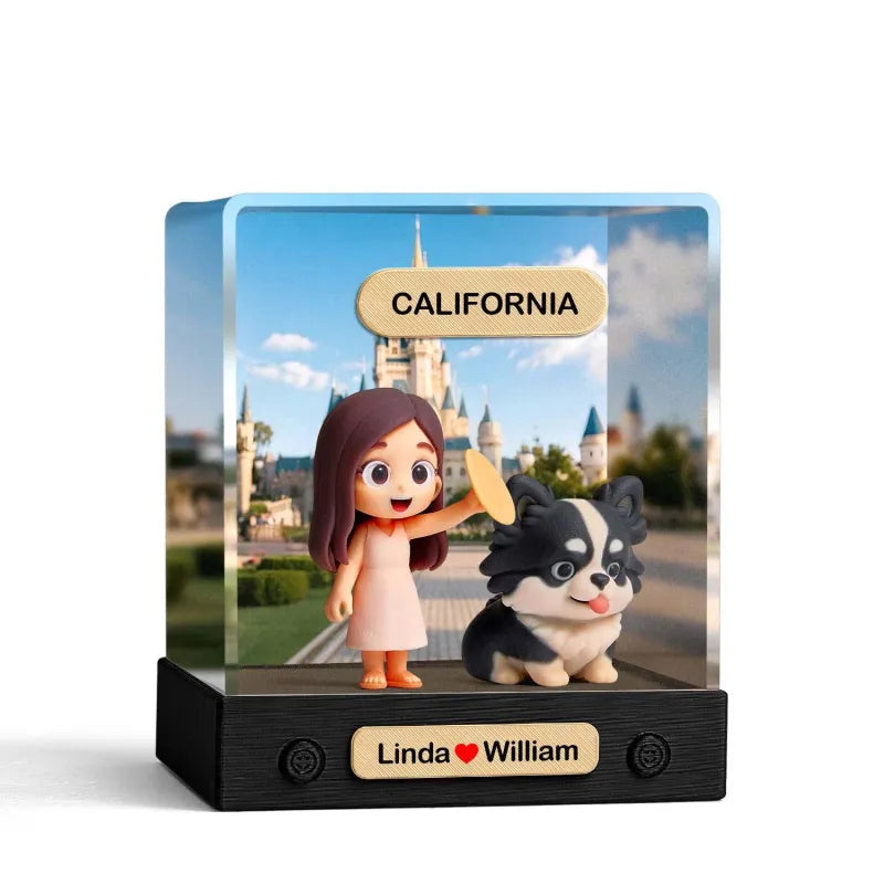 Kişiye Özel 3D Mini Figür – Arka Plan Seçenekli Kutu | Yapay Zeka Önizlemeli