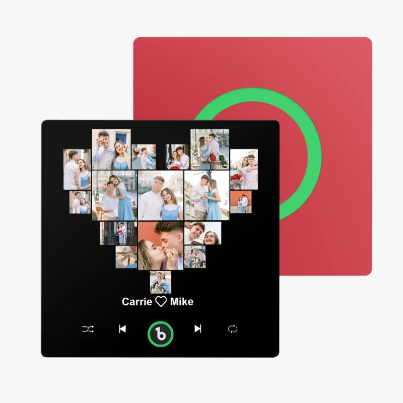 FridgeBeats Kalpli Çoklu Resim Tasarımı - Kişiye Özel Müzikli Magnet