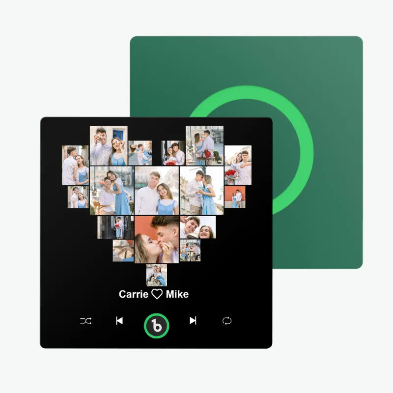 FridgeBeats Kalpli Çoklu Resim Tasarımı - Kişiye Özel Müzikli Magnet