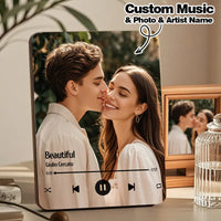 Kişiye Özel Müzik Çalan Fotoğraf Çerçevesi | Telefon Bağlantısı Olmadan Müzik Çalar | Ahşap Tasarım Hediye