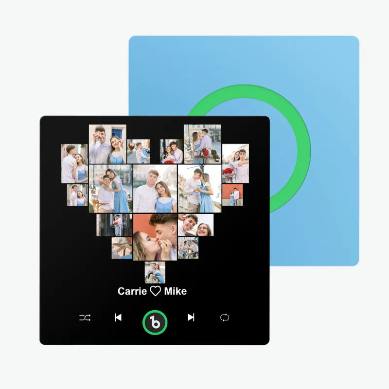 FridgeBeats Kalpli Çoklu Resim Tasarımı - Kişiye Özel Müzikli Magnet