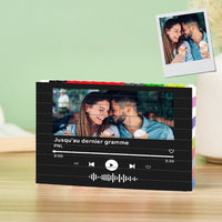Kişiselleştirilmiş Müzik Kodlu Lego Blok Çerçeve – Fotoğraflı ve Şarkı Kodlu Özel Hediye - OnlineBazaar