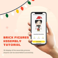 Kişiye Özel Saksılı Tuğla Figür Saat – Dekoratif Mini Bitki & Saatli Figür - OnlineBazaar